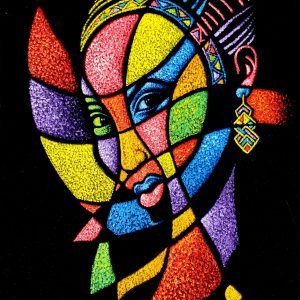 Multicolored Woman