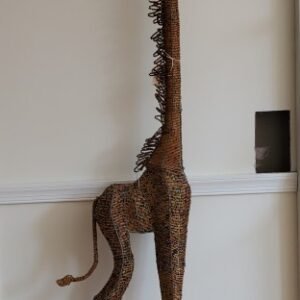 7 Foot Hand Beaded Giraffe