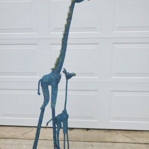 Hand Beaded Giraffes, Mother and Child